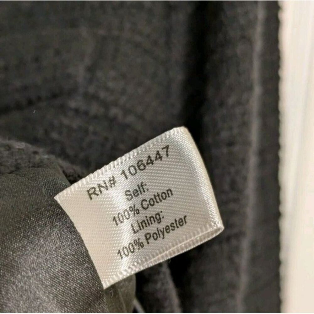 Size 14 Boston Proper Black Tweed Blazer Faux Pearls Trim - Picture 6 of 6